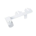 White plastic ultra-thin dual nozzle bidet toilet cleanser with clip and adjustable nozzle for hygienic cleaning