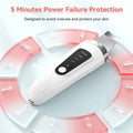 White and silver ultrasonic facial skin scrubber with digital display for deep cleansing anti-acne function usb rechargeable