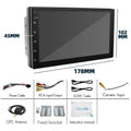 Black 10.2-inch universal carplay navigation mp5 navigation integrated radio with touchscreen and side control buttons