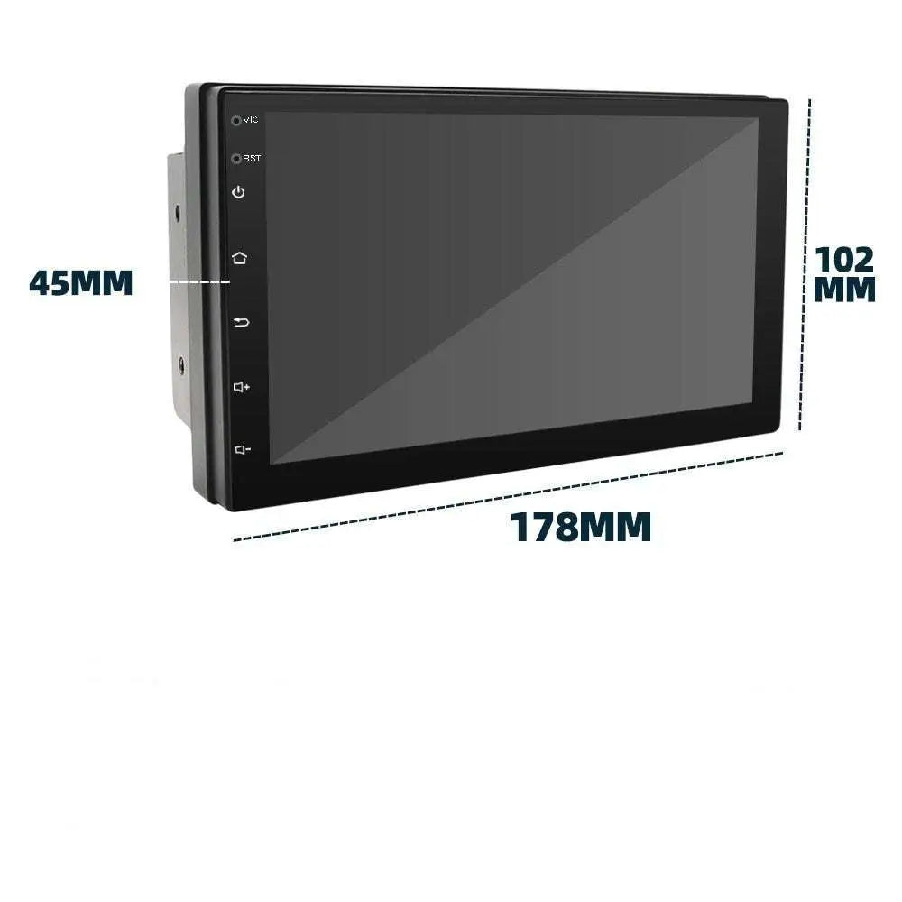Black 10.2-inch universal carplay navigation mp5 navigation integrated radio with touchscreen and side buttons for in-dash use