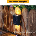 Black rectangular solar powered garden wall light with matte finish featuring integrated led illumination powered by solar power technology