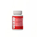 White plastic bottle with red label and white cap of uro women’s probiotic capsules designed for vaginal health containing 60 capsules