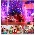 Black spherical USB control music starry projector night light with a purple glowing crystal dome top