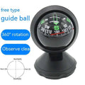 Black spherical vehicle mounted sensing slope meter with green and red directional markings for precise angle measurement