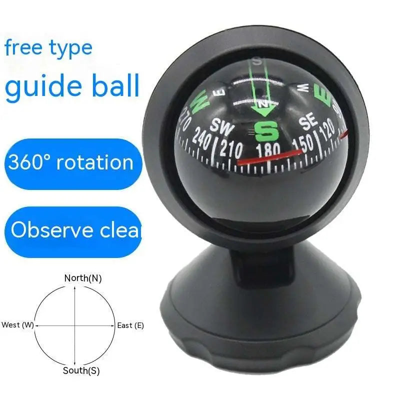 Black spherical vehicle mounted sensing slope meter with green and red directional markings for precise angle measurement