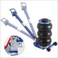 Vevor air jack blue and black 3 ton triple bag with three extendable handles for vehicle lifting