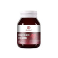 Dark brown glass bottle with white cap and silver label ibesdina vitality coenzyme tablets for energy metabolism and heart health