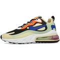 Nike air max 270 react fossil hyper in vibrant multicolor with black orange blue and cream accents hyper blue design