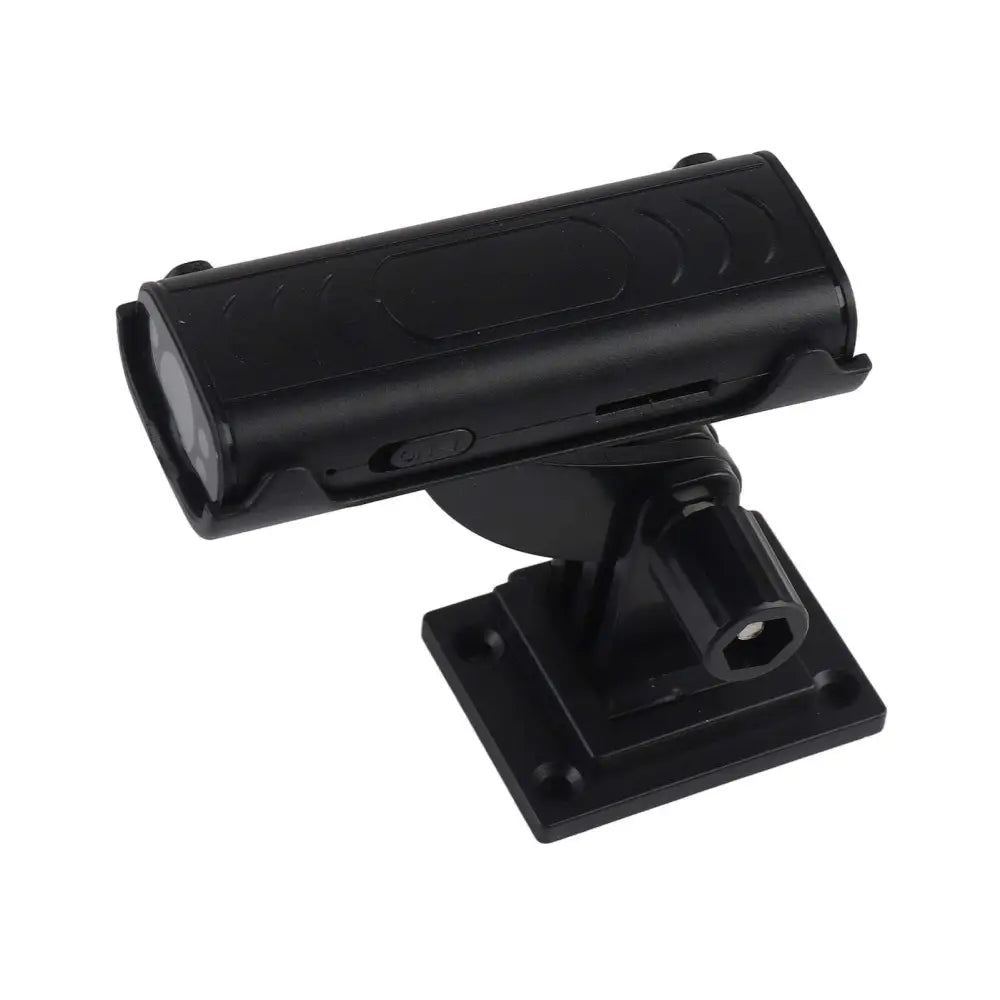 Black plastic waterproof reverse hitch wide angle camera with mounting bracket for vehicle rear view guidance