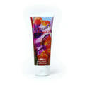 A vibrant floral-patterned wemara guardian angel body cream tube in bold reds purples and oranges for the guardian angel set body mist and cream