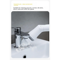 White electric scrubber cleaning wall brush with soft bristles and ergonomic handle for tight spaces and corners