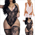 Black lace bodysuit with intricate floral patterns and matching thigh-high stockings 9e9e9e display ms-flexbox