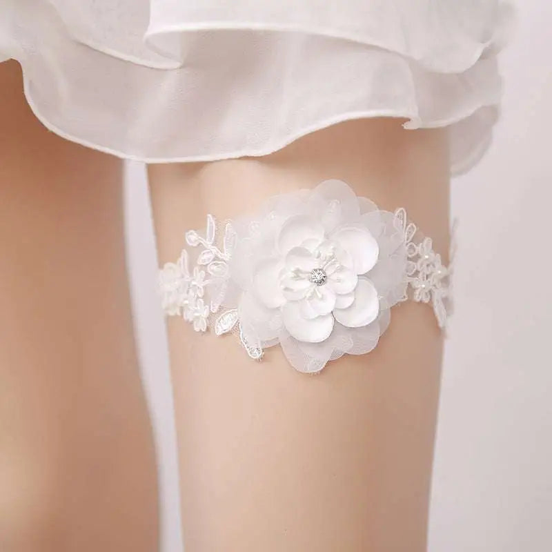 Garter Western-style Wedding Supplies Elastic Leg Ring Button Full Cup Plus Size Bra Without Wi Royalessencelux