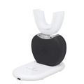 White ultrasonic electric ultrasonic electric toothbrush in black and white with sleek modern design automatic tooth cleaner