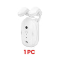 White wifi curtain robot for roman rod with sleek compact design and two upward-facing arms without camera lens visible