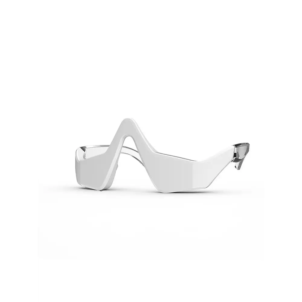 White winged eye care machine featuring sleek modern design with white minimalist frame and metallic accents