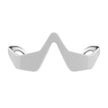 White winged eye care machine with sleek modern design featuring a white plastic face mask with silver metal nose bridge and ear loops