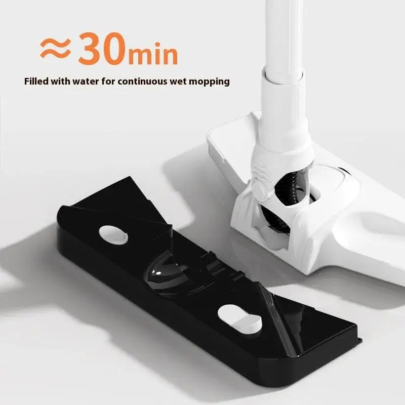 White wireless rechargeable vacuum cleaner with sleek ergonomic design and black accents on handle and base