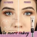 A sleek cream-colored tube of demyself snow gauze makeup primer for facial whitening skin with black cap and silver base
