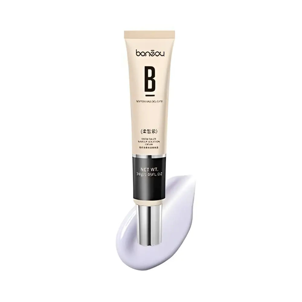 Beige and black bansoul b buffer makeup primer with silver cap for facial whitening skin and snow gauze makeup