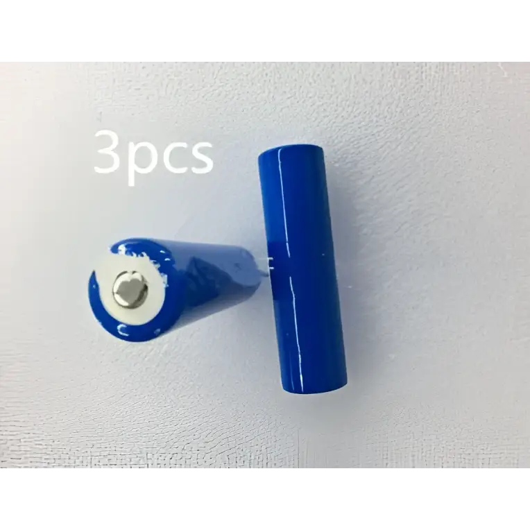 Blue cylindrical battery with metallic center for wifi video doorbell with blue led ring and black rectangular wifi design