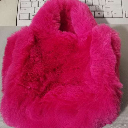 Winter Bags Chain Plush Handbag Totes Women Shoulder Bag - Royalessencelux