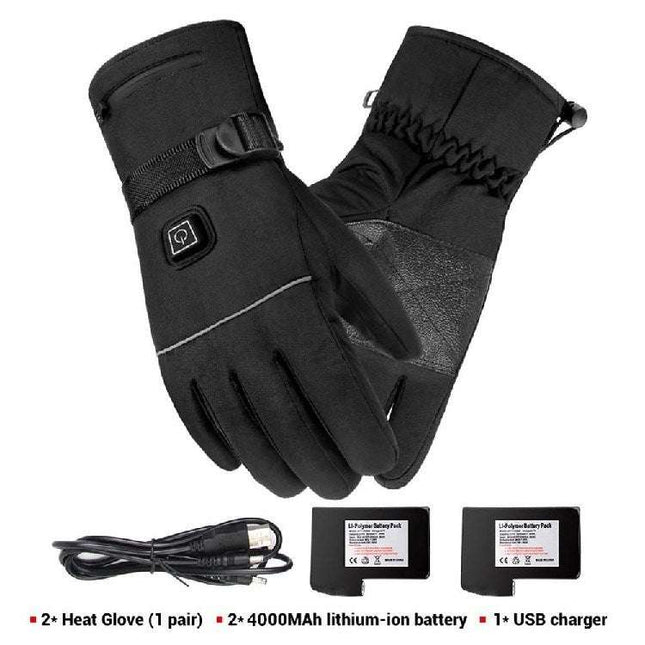Winter Electric Heated Gloves Motorcycle Touch Screen Gloves - Royalessencelux