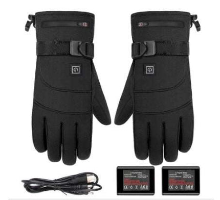 Winter Electric Heated Gloves Motorcycle Touch Screen Gloves - Royalessencelux