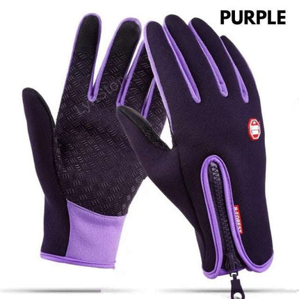 Winter Gloves Touch Screen Riding Motorcycle Sliding Waterproof Sports Gloves With Fleece - Royalessencelux