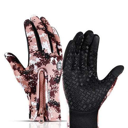 Winter Gloves Touch Screen Riding Motorcycle Sliding Waterproof Sports Gloves With Fleece - Royalessencelux