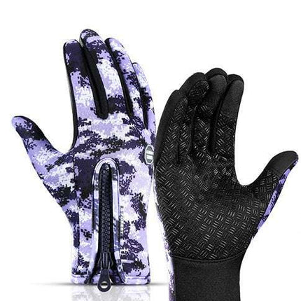 Winter Gloves Touch Screen Riding Motorcycle Sliding Waterproof Sports Gloves With Fleece - Royalessencelux