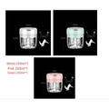 Wireless mini baby 250ml electric chopper in white pink or green with glass bowl and stainless steel blades for food supplement