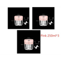 Wireless mini baby food supplement electric chopper with pink 250ml glass container and white blade attachment