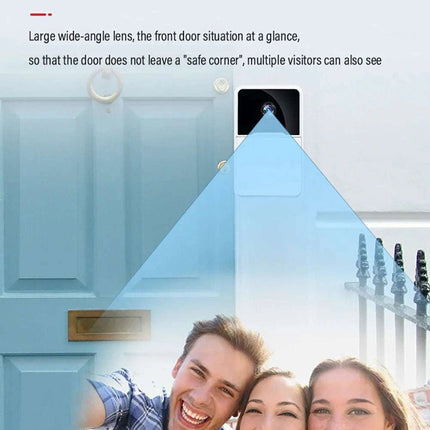 Wireless Security WiFi Smart Doorbell Intercom Video Camera Bell Chime Door Ring - Royalessencelux