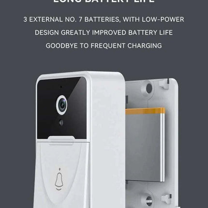 Wireless Security WiFi Smart Doorbell Intercom Video Camera Bell Chime Door Ring - Royalessencelux