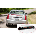 Black wireless smartphone car american frame camera with red led lights and circular lens for license plate backup systems