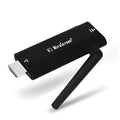 Black mirascreen wireless stick hdmi dongle with textured body and external antenna for android phone and ios phone wifi display receiver