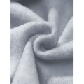 Soft light gray woolen round neck pullover with women cowboy boots print featuring subtle texture and gentle folds