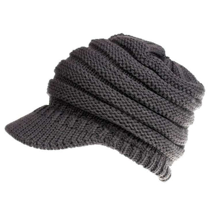 Women Ponytail Beanies Autumn Winter Hats Female Soft Knitting Caps Warm Ladies Skullies - Royalessencelux