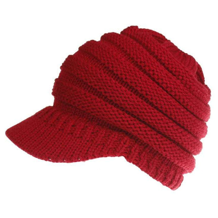 Women Ponytail Beanies Autumn Winter Hats Female Soft Knitting Caps Warm Ladies Skullies - Royalessencelux