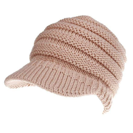 Women Ponytail Beanies Autumn Winter Hats Female Soft Knitting Caps Warm Ladies Skullies - Royalessencelux