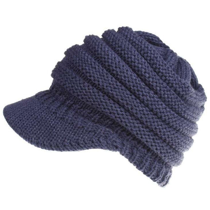 Women Ponytail Beanies Autumn Winter Hats Female Soft Knitting Caps Warm Ladies Skullies - Royalessencelux