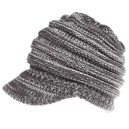 Women Ponytail Beanies Autumn Winter Hats Female Soft Knitting Caps Warm Ladies Skullies - Royalessencelux