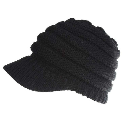 Women Ponytail Beanies Autumn Winter Hats Female Soft Knitting Caps Warm Ladies Skullies - Royalessencelux