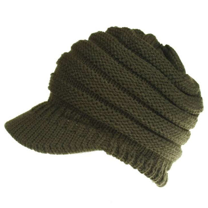 Women Ponytail Beanies Autumn Winter Hats Female Soft Knitting Caps Warm Ladies Skullies - Royalessencelux