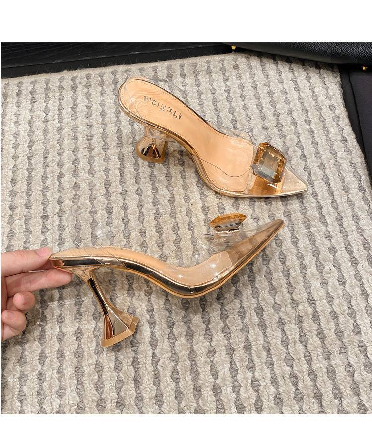 Women's High-heeled Sandal Button Full Cup Plus Size Bra Without Wi Royalessencelux