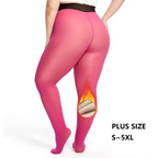 Bright pink seamless hip lift leggings with built-in thermal lining from royale essence lux stretch elastic leggings
