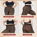 Women’s high waist sheer brown seamless hip lift stretch elastic leggings with royale essence lux for true plus-size fit