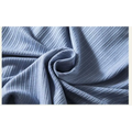 Light blue ribbed cotton women’s summerdale loose-fitting padded chest top with soft textured knit fabric surface