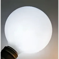 White frosted glass globe edison glass bulb with metallic base for wood pendant lights in living room use